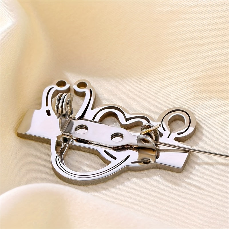 Healing Heart Stethoscope Brooch