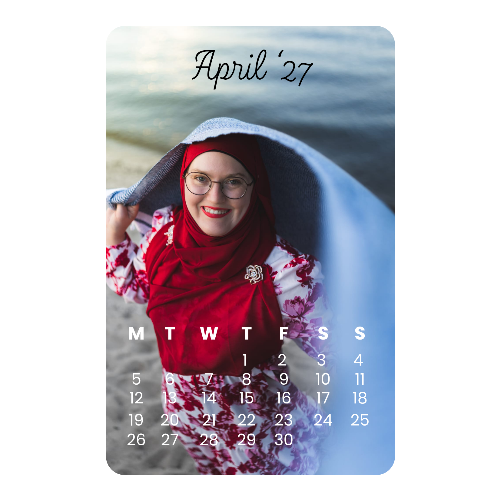 Custom 2027 Photo Calendar Magnet