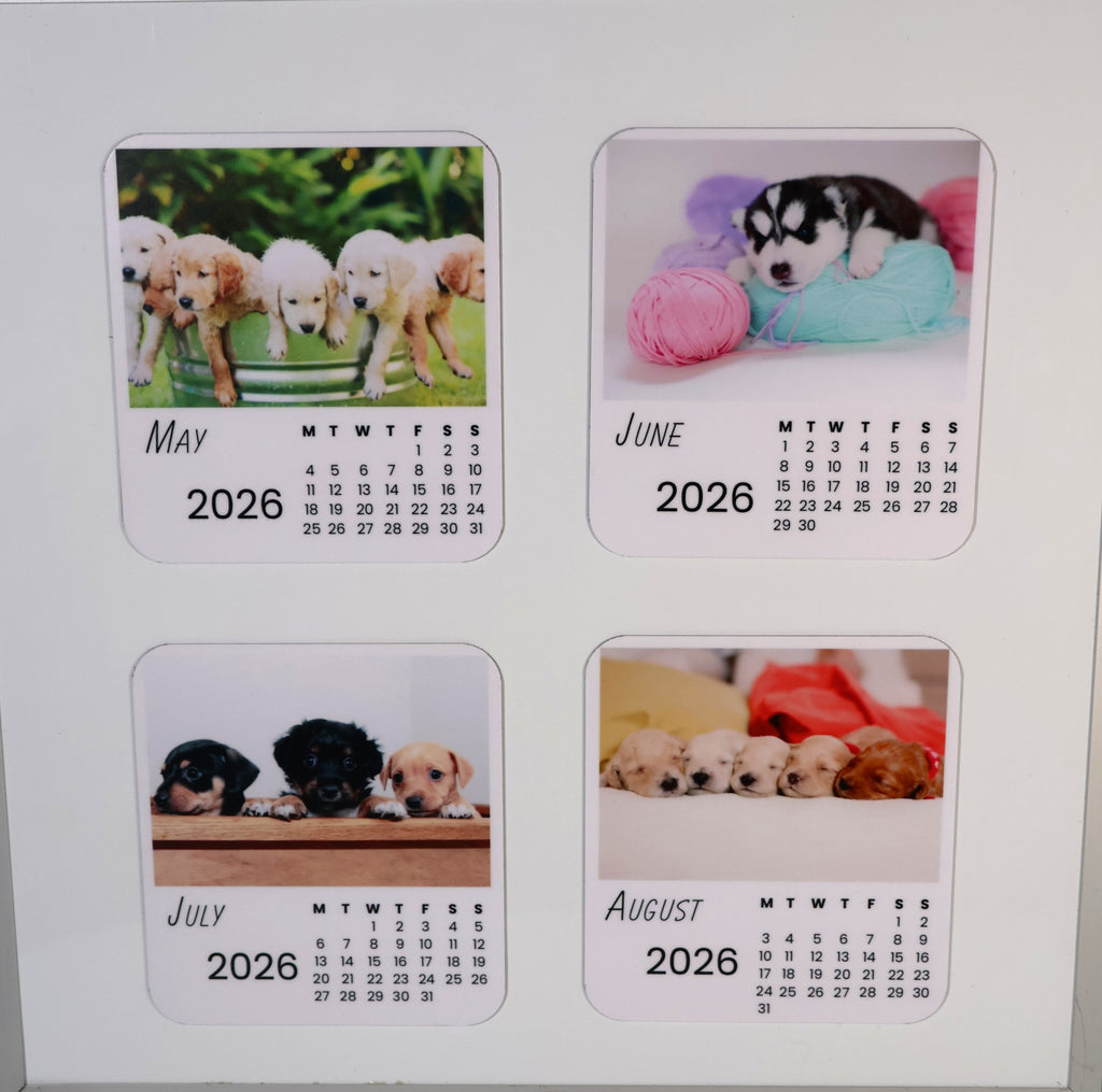 Custom 2026 Photo Calendar Magnet