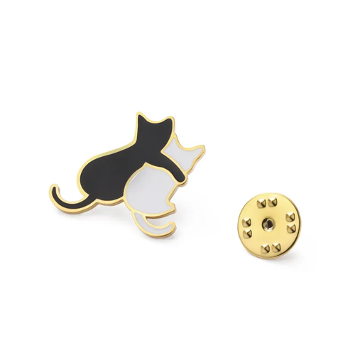 Cartoon Cat & Dog Silhouette Pins