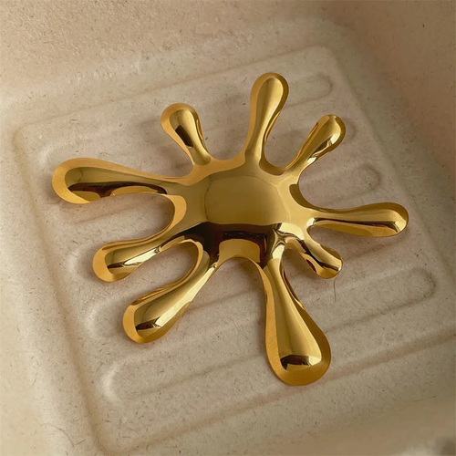 Abstract Liquid Splash Brooch